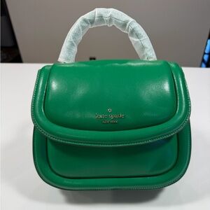 kate spade Green Leather Top-Handle Crossbody Bag